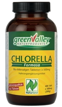 greenValley® Naturland Bio-Chlorella Formosa Tabl. 1.000 St. (500mg)