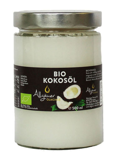 Kokos-Öl Bio nativ kalt gepresst 500ml