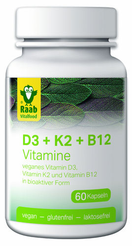 Vitamin D3 K2 B12 Kapseln 60 St. (27,6g)